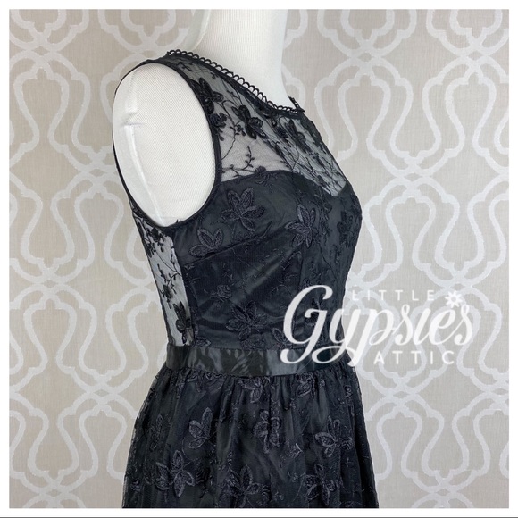 Luna Black Lace Fairy Dress - Picture 3 of 12